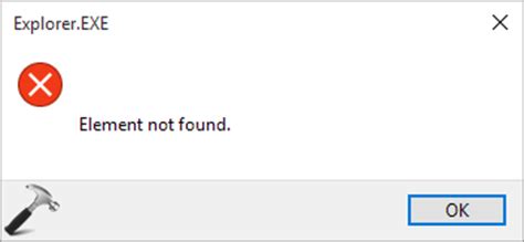 How to Fix the Error ‘Element not found’ When .